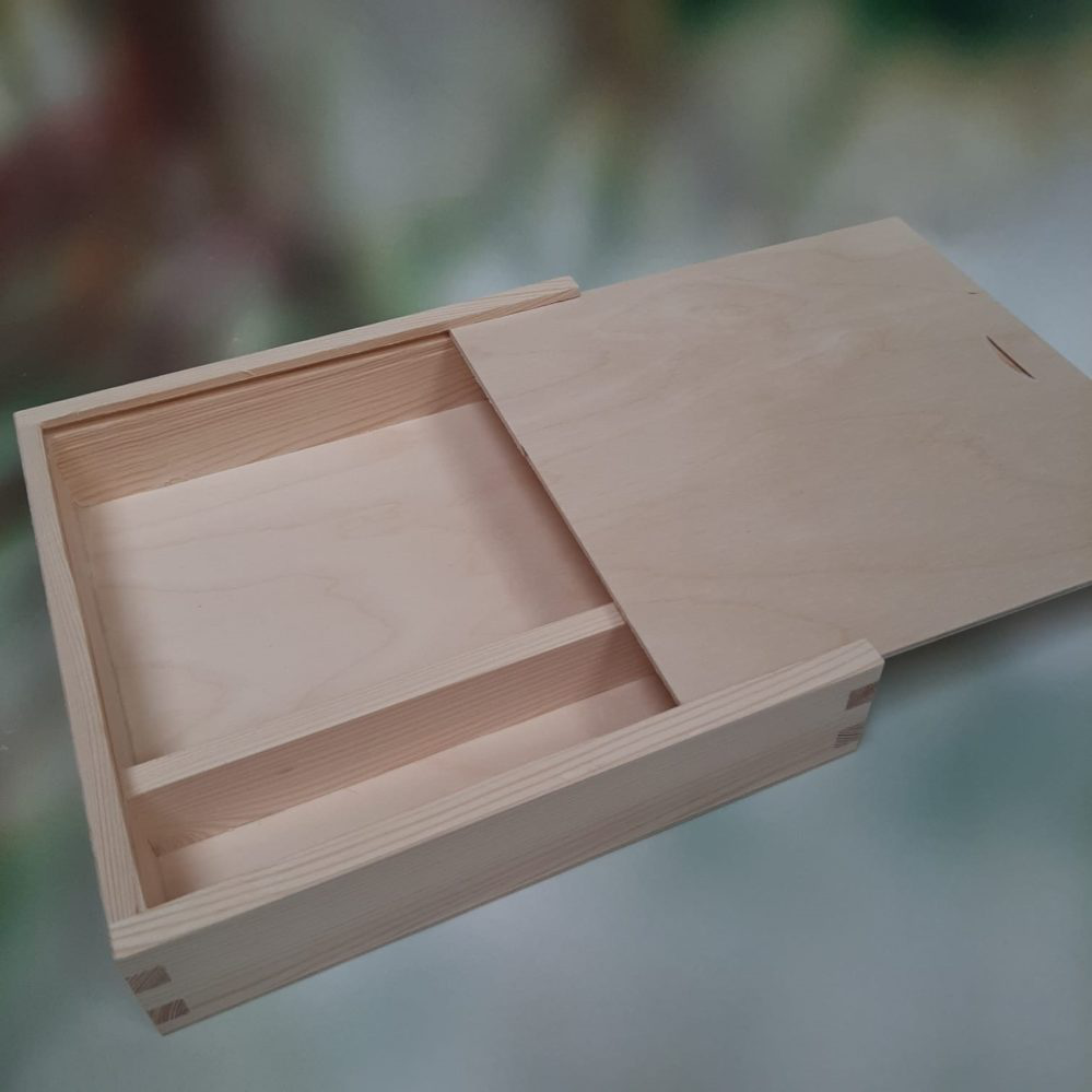 Small Wooden Art Box - Alternative Angle