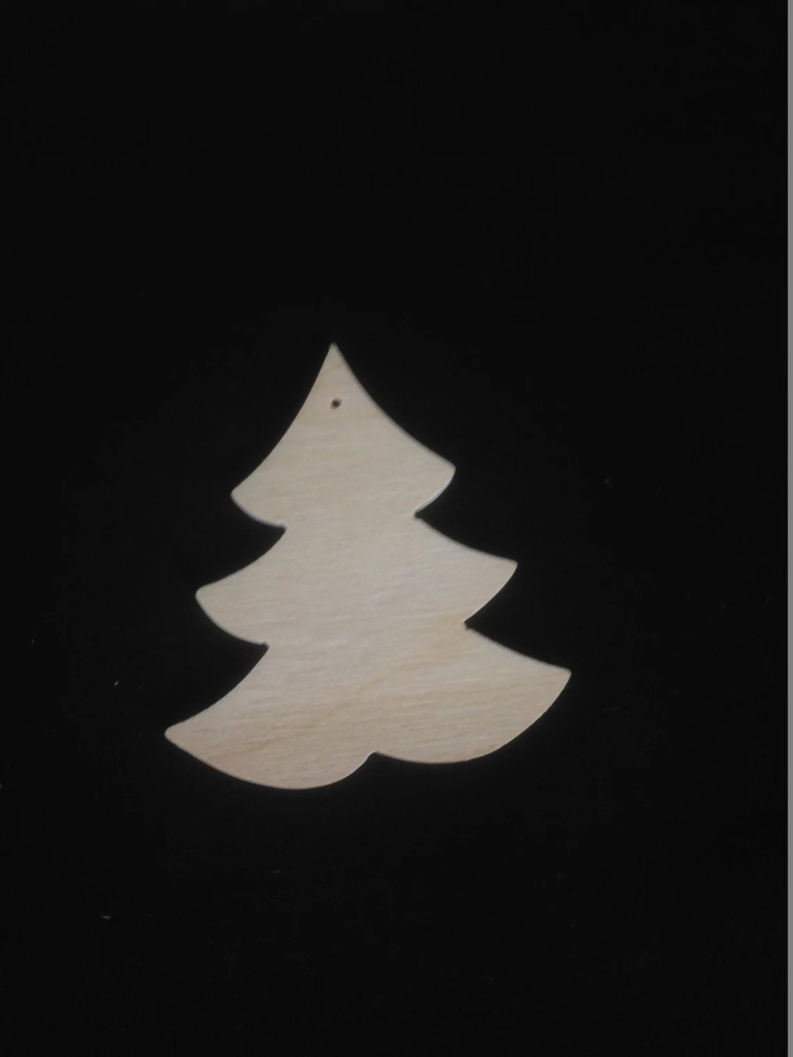 Blank Wooden Christmas Shape Tags - Tree