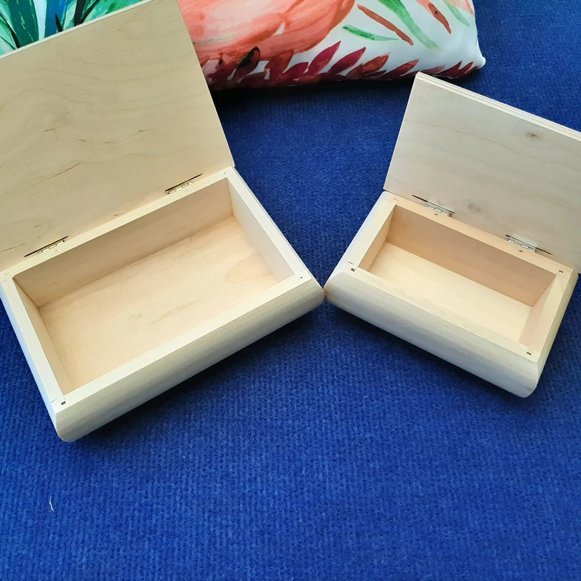 Blank Wooden Keepsake Box with Lid