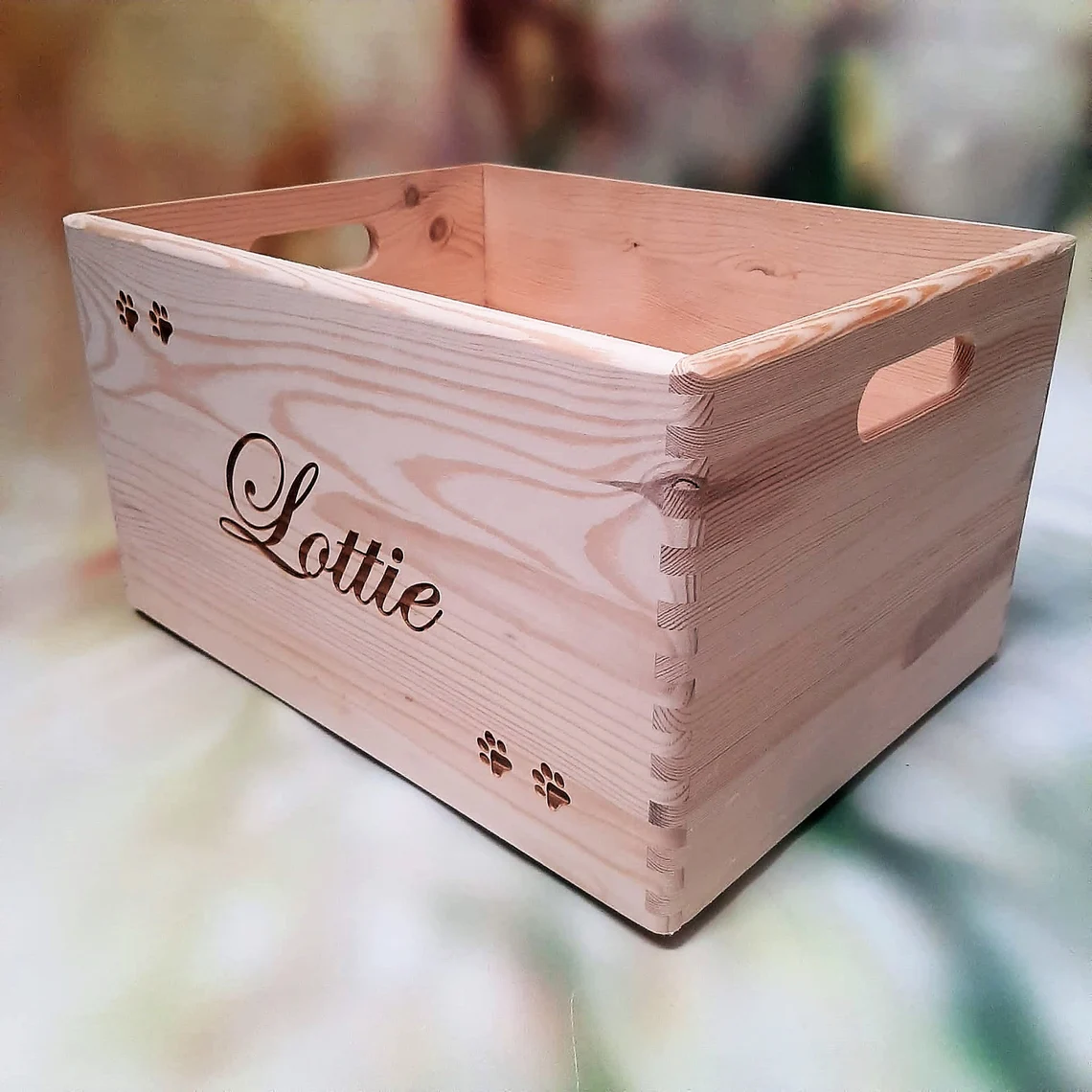 Customised Large Pet Toy Box With Handles