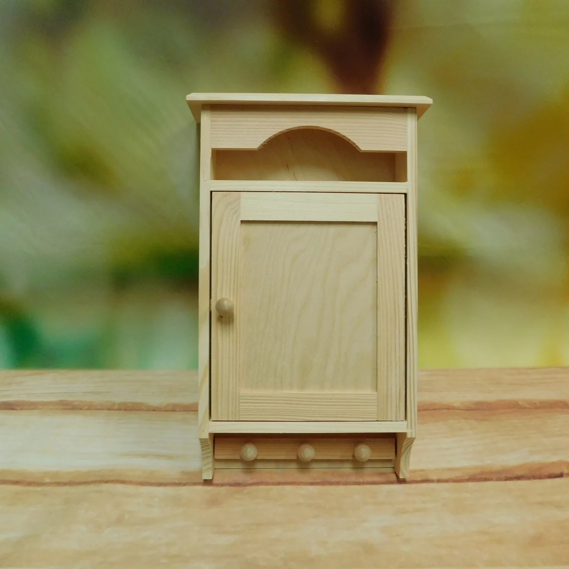 Natural Wooden Hallway Key Box