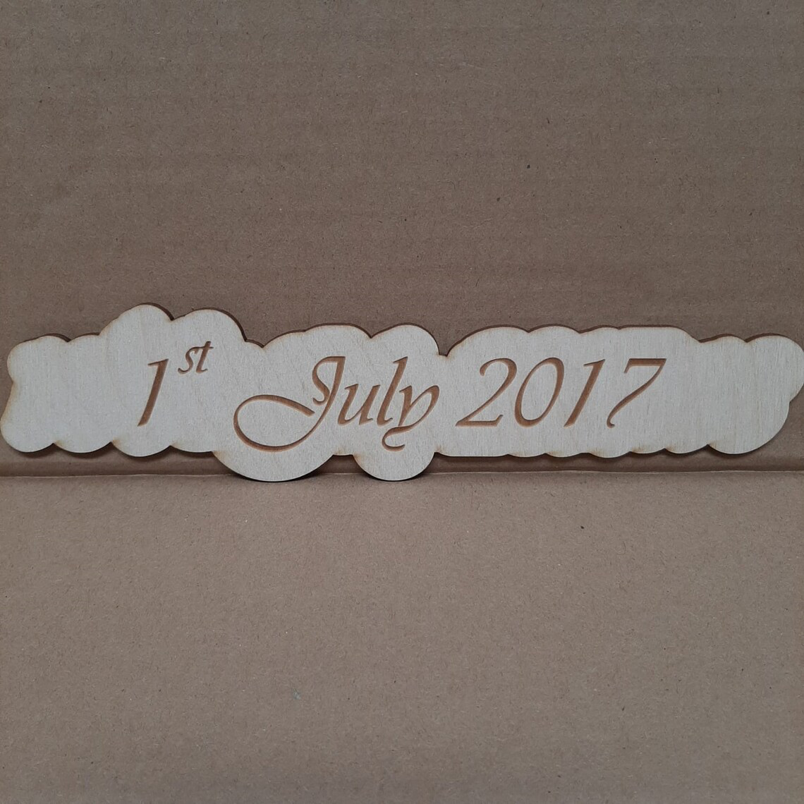 New Wedding Date Box Tag