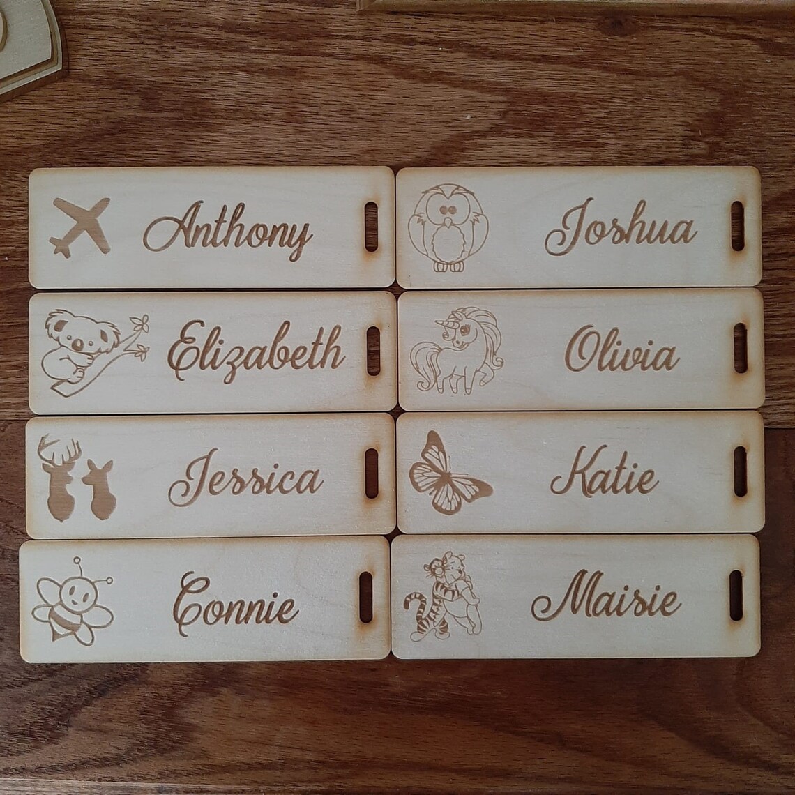 Personalised Wooden Bookmark - Various Designs