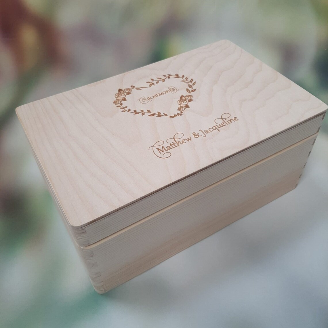 Personalised Wooden Memory Box