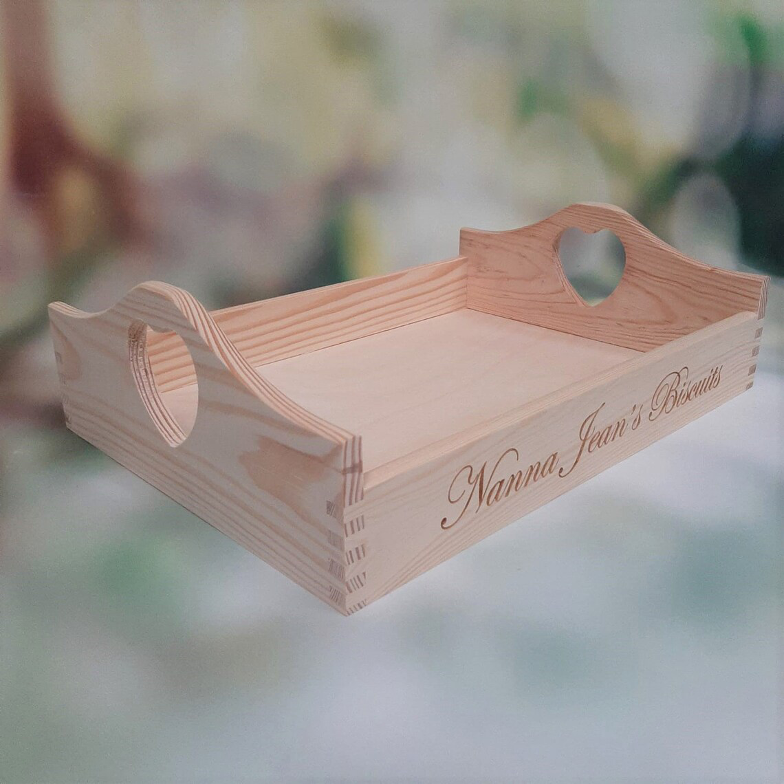 Personalised Wooden Serving Tray - View