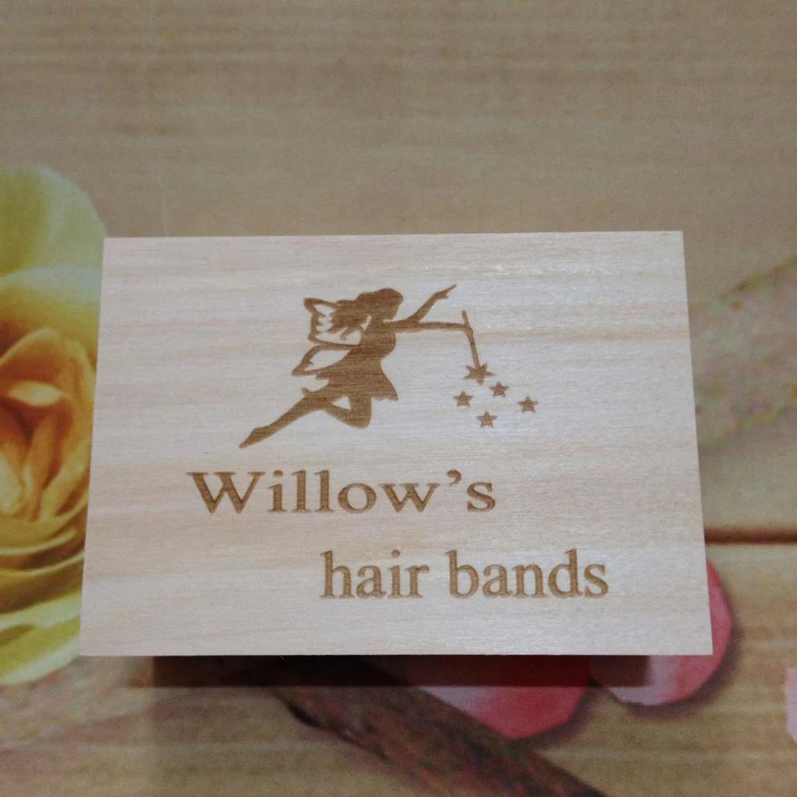 Personalised Wooden Small Box - Hair Bands
