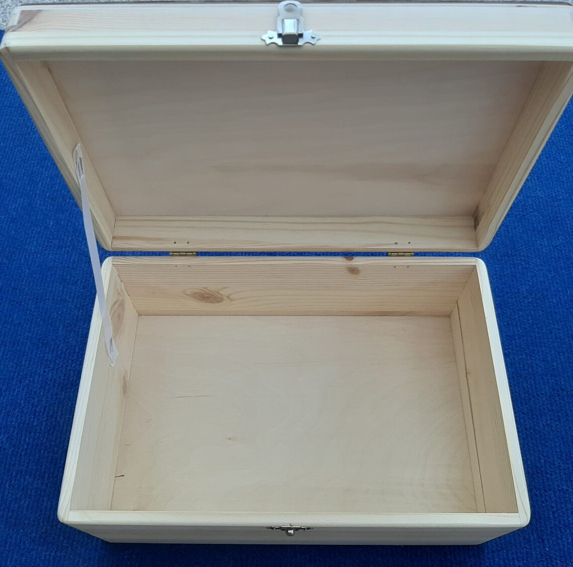 Personalised Wooden Storage Box Sewing Case With Clasp - Inside