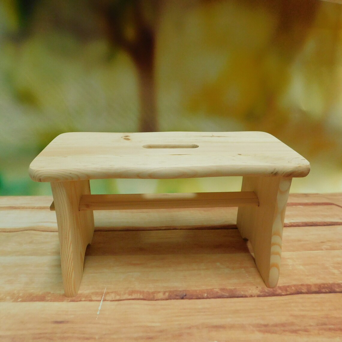 Plain Wooden Childrens Chair - Front View