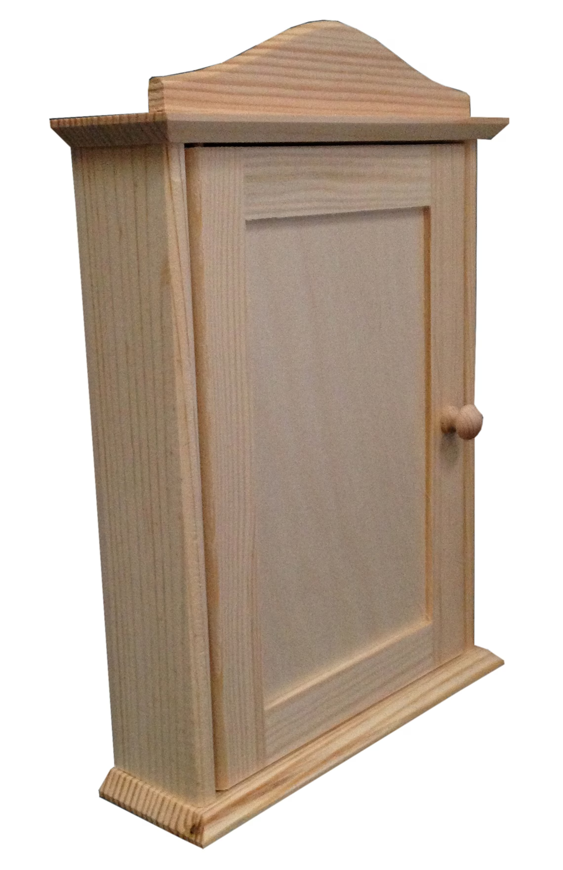 Plain Wooden Key Storage Cabinet