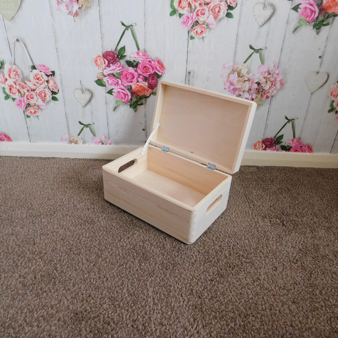 Set of Wooden Storage Boxes