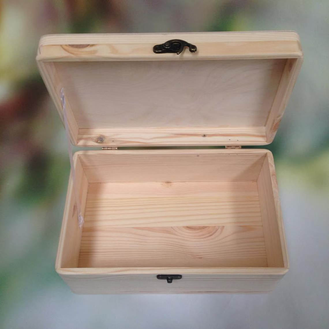 Small Plain Wooden Box - Inside