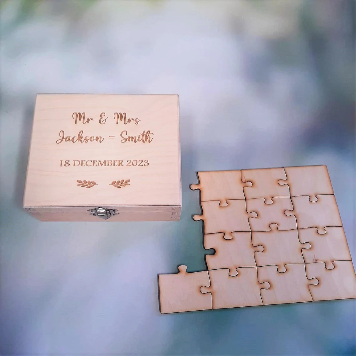 Wedding Jigsaw Puzzle Pieces