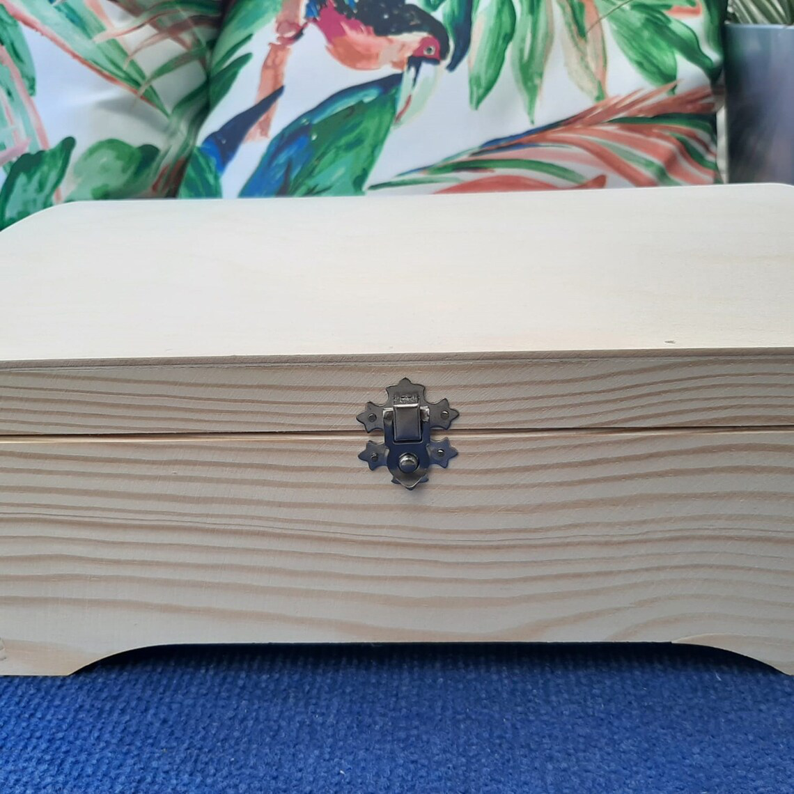 Wooden Storage Box with Trays - Clasp